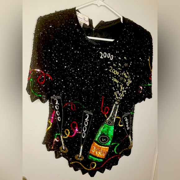 Vintage Y2K new years blouse - Picture 1 of 3